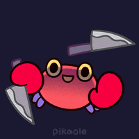 Crab Treat GIF by pikaole