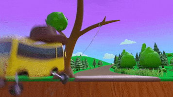 Dinosaur Swinging GIF by moonbug