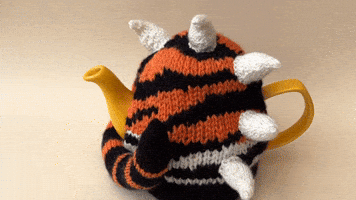 Tea Time Tiger GIF by TeaCosyFolk