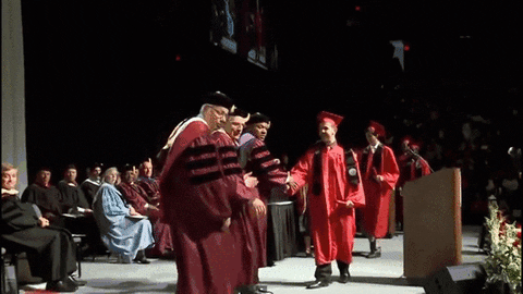 Graduation Moonwalking GIF - Find & Share on GIPHY