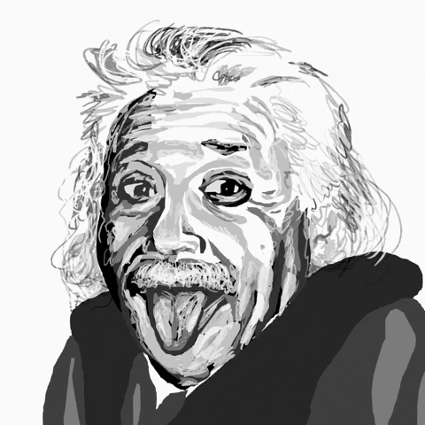 Disturbing Albert Einstein GIF