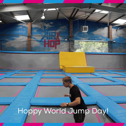 AirHop jump bounce airhop worldjumpday GIF