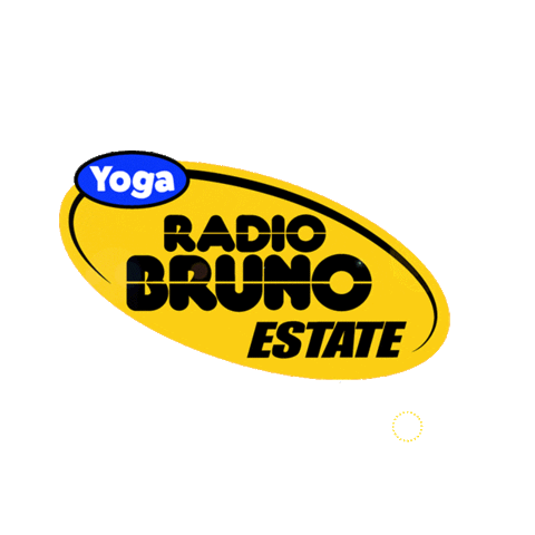 Yoga Sticker by Radio Bruno