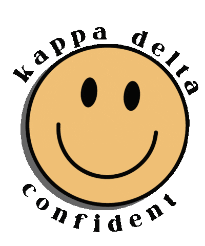 Smiley Face Smile Sticker by Kappa Delta at Albion College, Pi for iOS & Android |