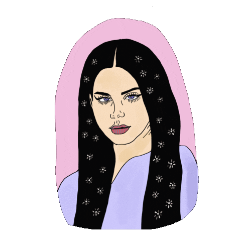 Lana Del Rey Love Sticker by Bode Burnout