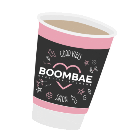 Pink Coffee Sticker by Boombae