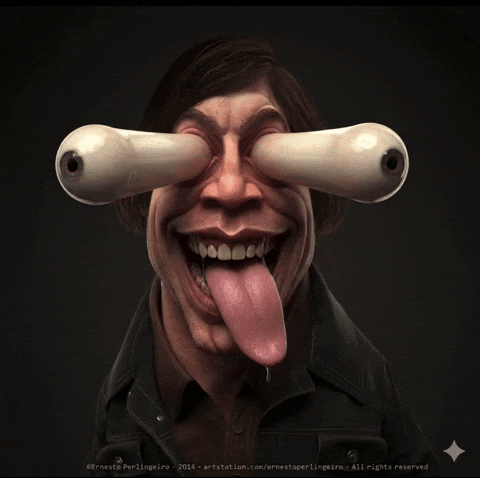 Staring Anton Chigurh GIF