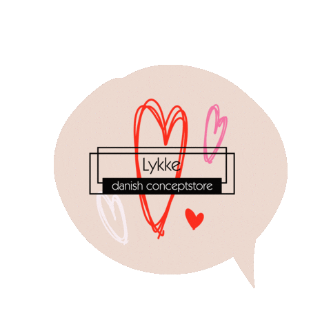 Heart Love Sticker by Lykkeconceptstore