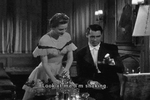 warnerarchive  alfred hitchcock nervous cary grant shaking