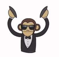 Monkey Tuxedo GIF