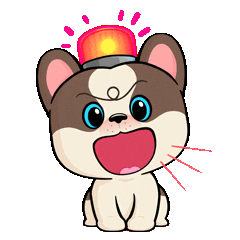 Fun Warning Sticker by UpStudiosWorld