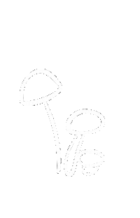 Blanc Champignons Sticker