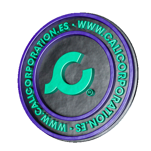 Round Corp Sticker by CALI CORPORATION