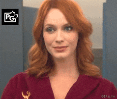 posing christina hendricks GIF