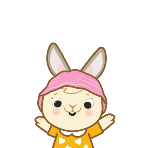 Happy Bunny Sticker by familiesforlife.sg