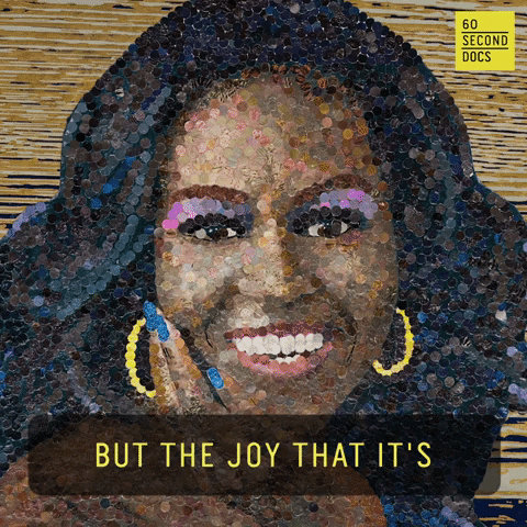 Michelle Obama Joy GIF by 60 Second Docs