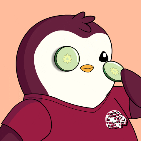 Eyes Relaxing GIF by Pudgy Penguins