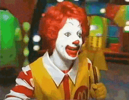 ronald mcdonald clown GIF