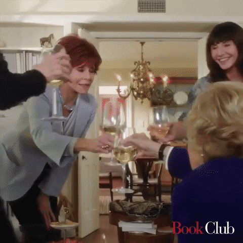 Book Club Cheers GIF by Paramount Movies - Find & Share on GIPHY