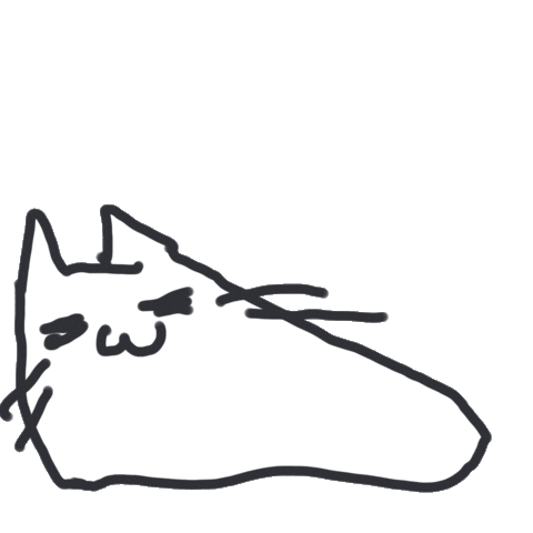 Tired Cat Sticker by bunny_is_moving