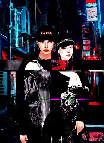 Glitch Japan Rafid Icil Lovers GIF