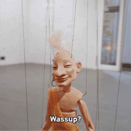 Whats Up Hello GIF by KOLK 17 Figurentheater & Museum
