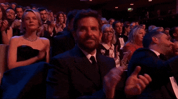 Bradley Cooper Clapping GIF by BAFTA