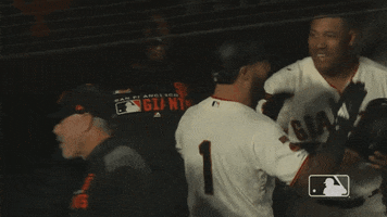 major league baseball hug GIF by MLB