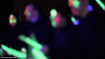 glow in the dark celebration GIF by Earth Hour