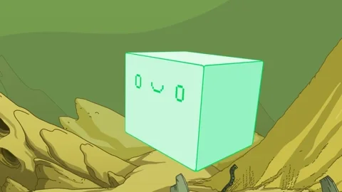 robot cube GIF