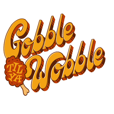 Thanksgiving Eating Sticker