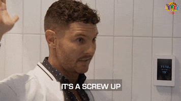 Screw Up Channel 9 GIF by The Block