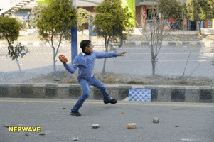 Stone Throwing GIF