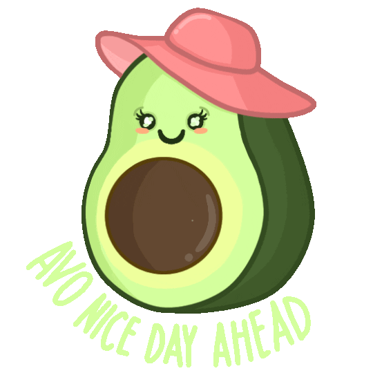 Have A Nice Day Avocado Sticker by isobelleDB