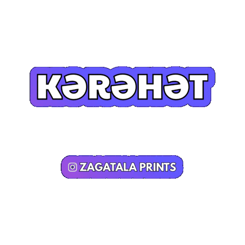 Qax Sticker by Zagatala Prints