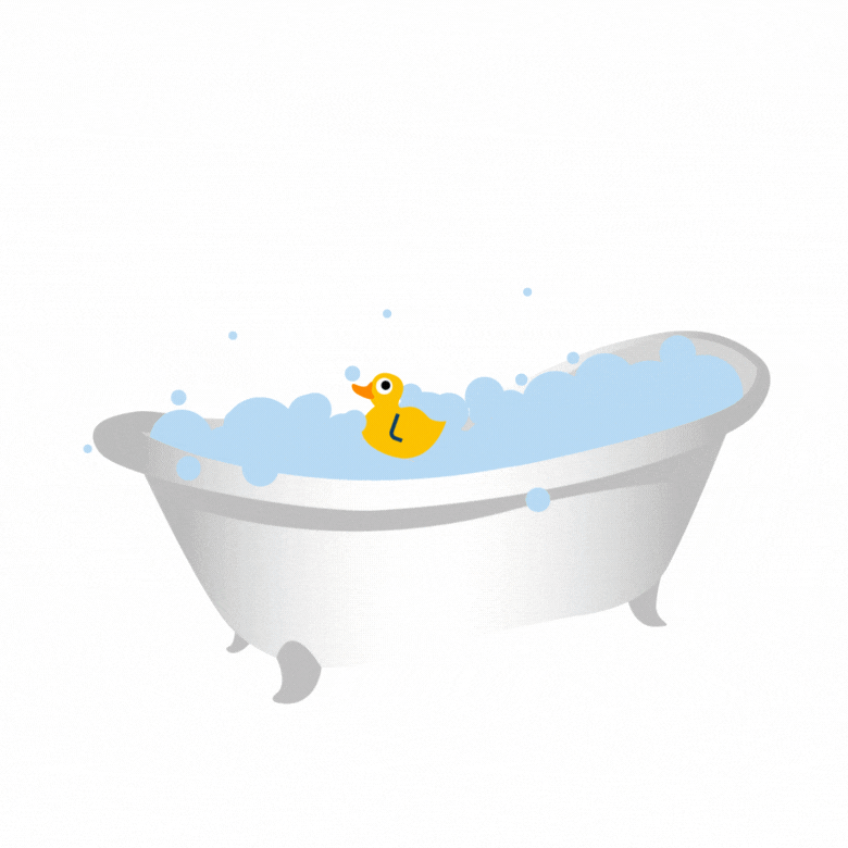 Bubbles Bathing GIF by Leipziger Gruppe