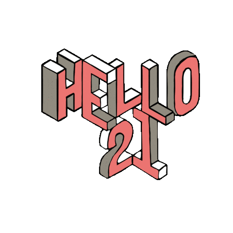 Hello2021 Sticker