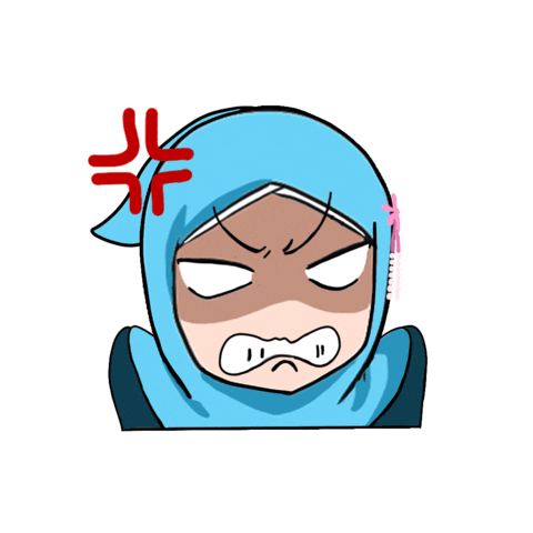 angry hijab GIF