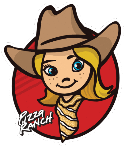 Cowgirl Cowboy Hat Sticker by Pizza Ranch