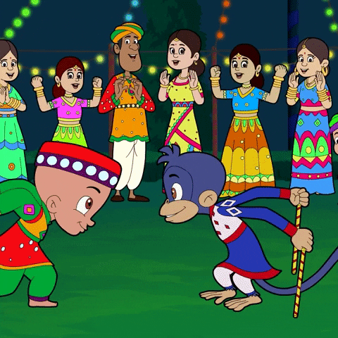 Festival Celebrations GIF by Chhota Bheem