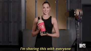 gal gadot im sharing this with everyone GIF by MTV Movie & TV Awards