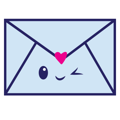 Letter Mail Sticker by kiss and punch