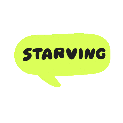Hungry Meal Time Sticker