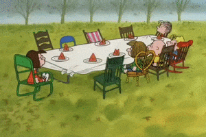Charlie Brown Dinner GIF by Peanuts