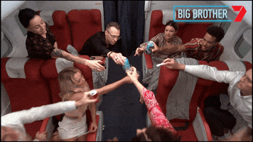 Cheers Drinks GIF by Big Brother Australia
