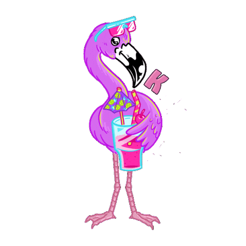 Flamingo Sticker by Knobby