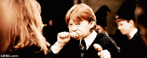 Hungry Harry Potter GIF