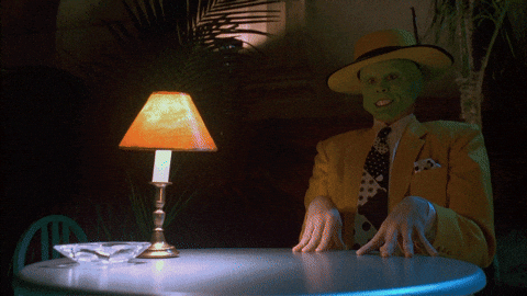 Opgewonden Jim Carrey GIF