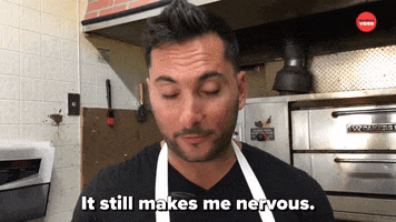 Nervous Pizza GIF by BuzzFeed