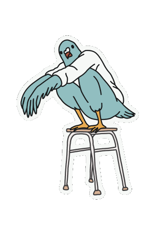 Chill Sitting Sticker